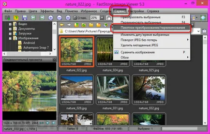 Vízjel készítése és annak bevezetését kötegelt módban a programok és FastStone Image