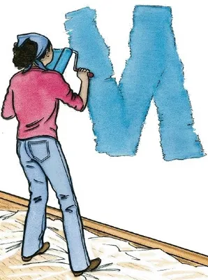 Hogyan kell festeni a falakat egy szobában festék színe kiválasztása és a munka tekercs - cikkem -