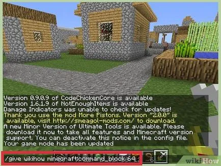 Hogyan kell használni a parancsot a Minecraft játék