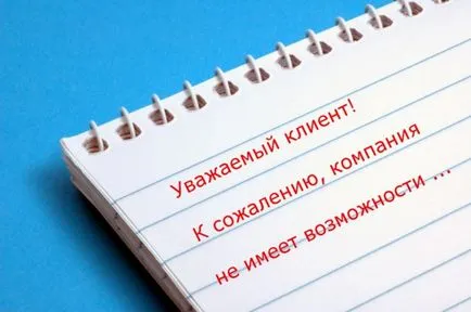 Hogyan írjunk egy udvarias elutasítás az ajánlat