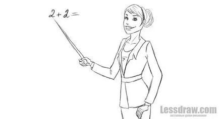 Hogyan kell felhívni a tanár egy ceruza, lessdraw