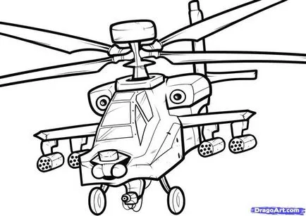 Hogyan kell felhívni a helikopter ceruza szakaszában (helikopter) Hogyan kell felhívni a helikopter ceruza szakaszaiban