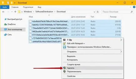 Hogyan lehet törölni a cache Windows frissítések a Windows-10