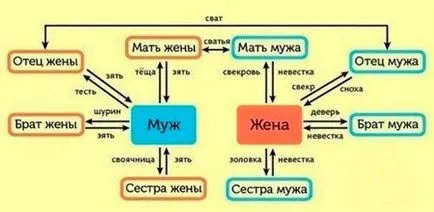 Hogyan állapítható meg, a rokonsági fok táblázatok, diagramok, aki valaki esik (a rokonsági fokot a legközelebbi hozzátartozó) Hogyan állapítható meg, a rokonsági fok táblázatok, diagramok, aki valaki elesik