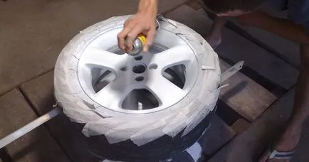 Hogyan fessünk a kerekek az autó a kezüket gyakorlati tanácsot (azok) Hogyan fessünk a kerekek az autó a kezüket gyakorlati tanácsokat