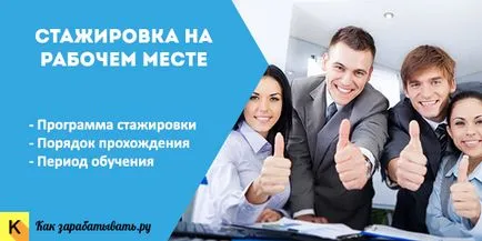 Szakmai munkahelyi rend és időzítése a program