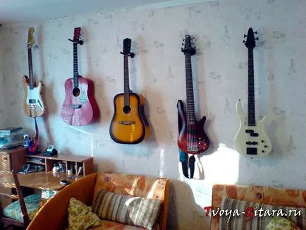 Hogyan kell tárolni a gitár otthon