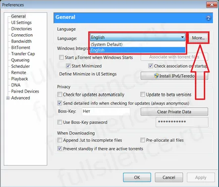 Ahogy Russify uTorrent