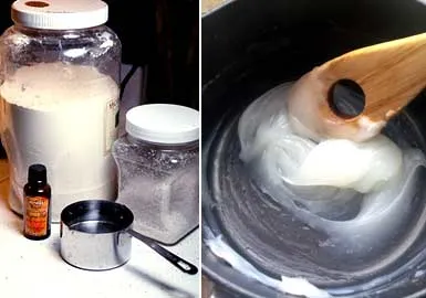 Hogyan készítsünk egy keményitőenyv a ház saját kezűleg