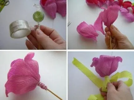 Hogyan készítsünk egy csokor édességek kezét, hogy fokozatosan