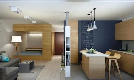Minimalista stílusú belsejében modern lakás (apartman) Minimalista stílusú belsejében modern lakás