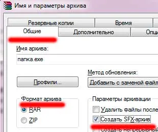 Hogyan hozzunk létre egy önkicsomagoló archívum