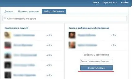 Hogyan hozzunk létre egy konferencián a kapcsolattartó csoport beszélgetés