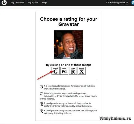 Hogyan hozzunk létre egy Gravatar Gravatar - bejelentés és telepítés blog Vitaly Kalinin