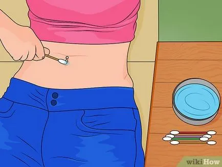 Hogyan törődik egy köldök piercing