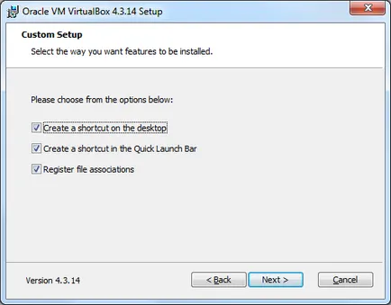 Hogyan kell telepíteni a VirtualBox virtuális gép