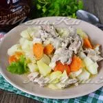 Burgonya gombával a bankot a sütőben, a recept egy fotót