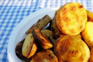 Burgonya a grill nyárs, a grill receptek fotókkal