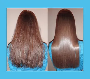 Keratin hajkiegyenesítő eljárás, ár, vélemények, fotók előtt és után helyreállítás