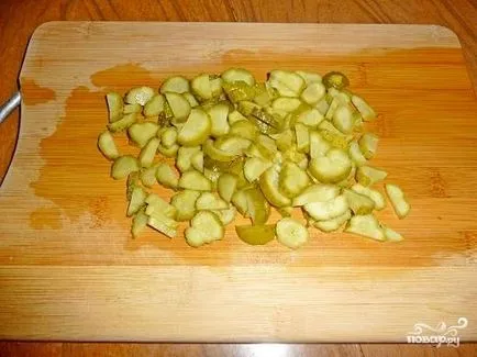 Leves ecetes uborka - lépésről lépésre recept fotók