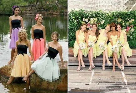 Gyönyörű koszorúslányok ruha - 63 képek