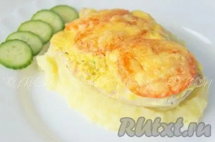 Csirkemell sajttal és paradicsommal - a recept fényképpel (emlő) Csirkemell sajttal és paradicsommal - a recept egy fotó