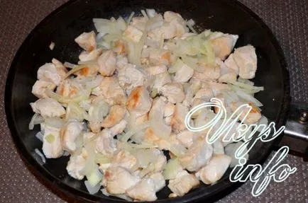 Csirke tejszínes gombával recept fényképpel (krém) Csirke tejszínes gombával recept egy fotó