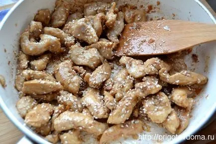 Csirke szezám recept