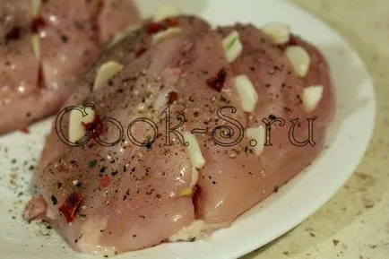 Csirkemell fóliában - lépésről lépésre recept fotókkal, ételek csirke (mell) Csirkemell fóliában - lépésről lépésre recept fotókkal, csirke ételek