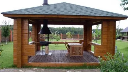Barbecue tégla és fém kezük