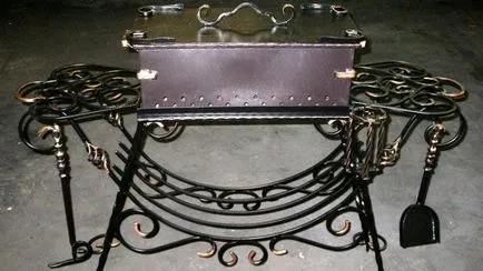 Barbecue tégla és fém kezük