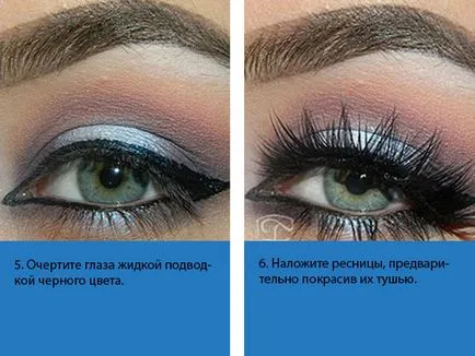 Smink zöld szeme és sötét haja Photo lépésről lépésre