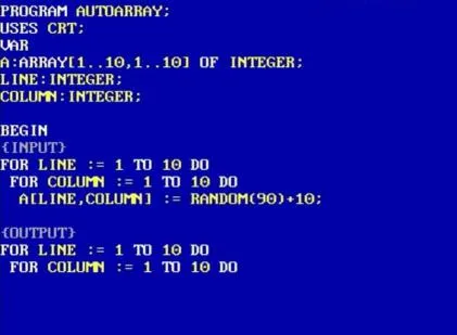 Array Pascal