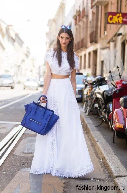 Divatos maxi szoknya semmit viselni, 40 fotó, divat királyság