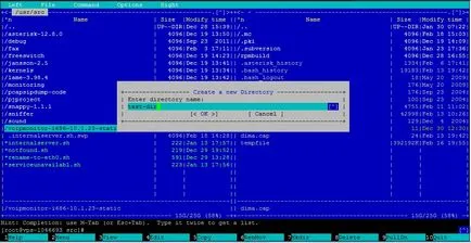 A Midnight Commander (mc) programot a fájlok kezelése linux