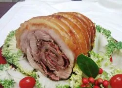 Sertés rolád a sütőben
