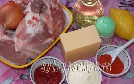 Sertés, sült multivarka recept egy fotó