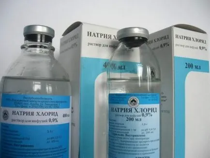 Nátrium-klorid a gyógyászatban használható megoldást (az egyensúlyt a testnedvek) Nátrium-klorid-oldat alkalmazása gyógyászatban