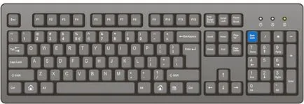 Num lock, hogy a billentyűzeten