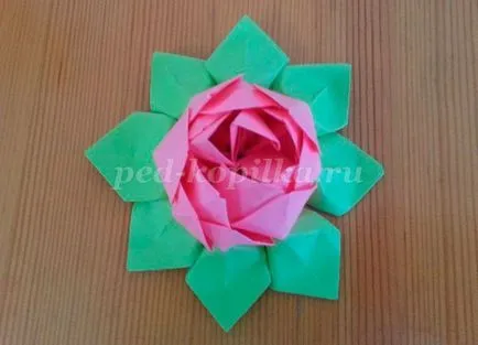 origami lótusz