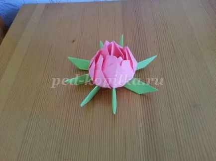 origami lótusz