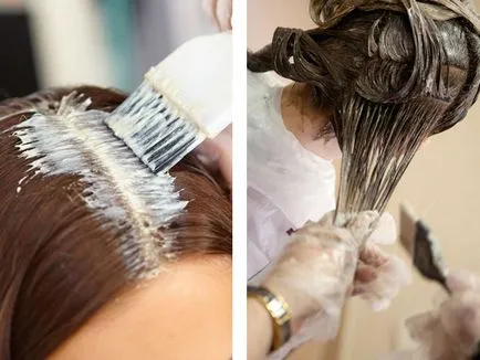 Ombre festést a közép- és hosszú haj - gépek Ombre színezés (hosszú) Ombre festést a közép- és hosszú haj - festés technika Ombre
