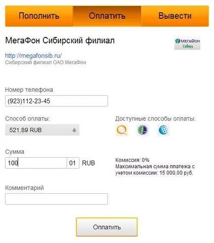 Fizetési keresztül Qiwi pénztárca - minden módszer (pénztárca) Fizetési keresztül Qiwi pénztárca - minden módon