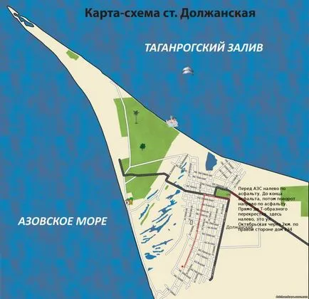 Nyugodj Dolzhanskaya Azovi-tenger - Dolzhanskaya irányok