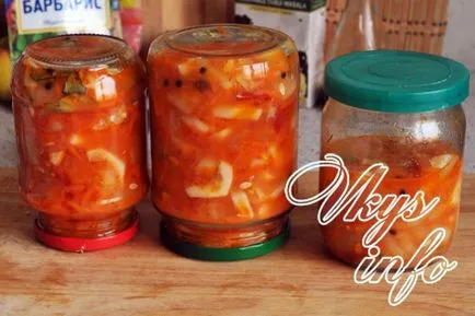 Benőtt uborka télen (saláta) recept fényképpel (benőtt) Benőtt uborka télen (saláta) recept egy fotó
