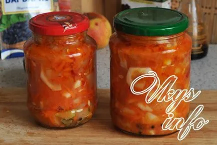 Benőtt uborka télen (saláta) recept fényképpel (uborka) Benőtt uborka télen (saláta) recept egy fotó