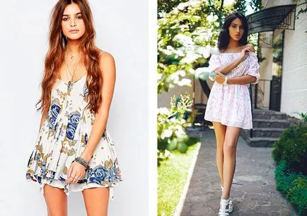 Dress egy virágmintás fotók