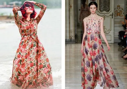 Dress egy virágmintás fotók