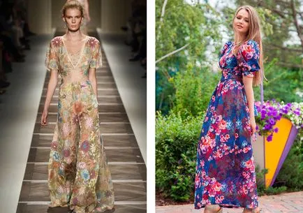 Dress egy virágmintás fotók