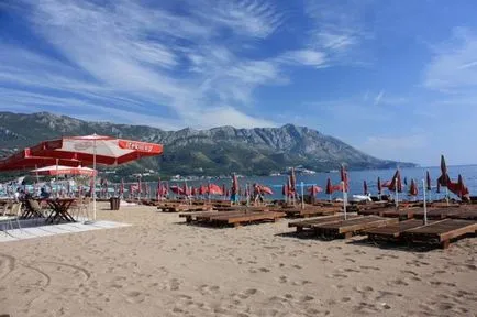 A strandok Budva Montenegró